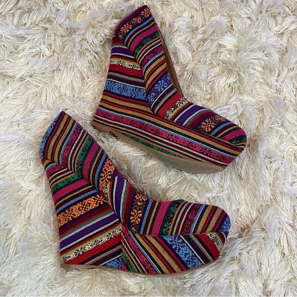 Steve‎ Madden•Pammy Tribal Woven Wedges•Sz 8.5M - Picture 4 of 9